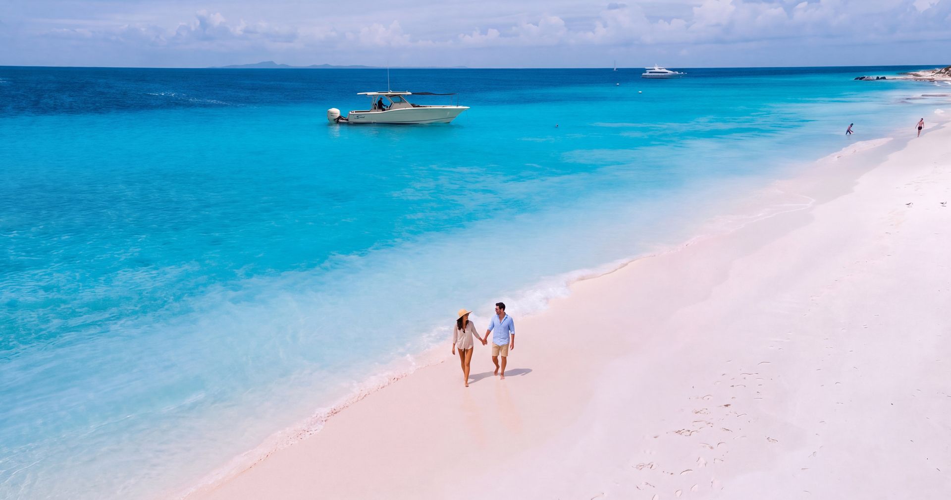 The white sand of Klein Curaçao